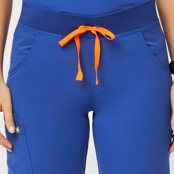 Figs Pants - FIGS Women's Kade Cargo Scrub Pants Color Winning Blue Size Petite Small
